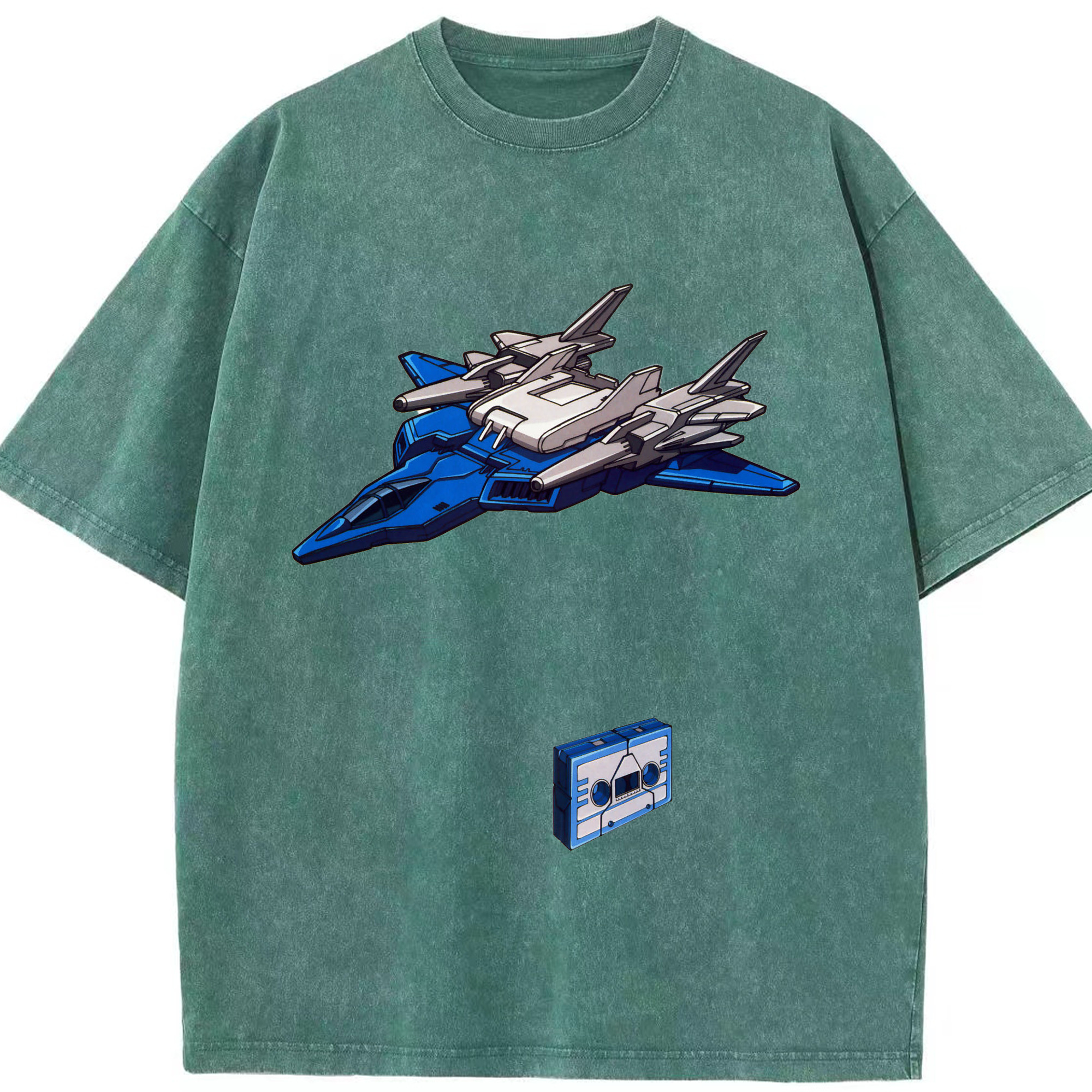 （画像用）  綿100% ヴィンテージ風 半袖Tシャツ（フロントプリント）